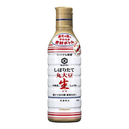 キッコーマン　いつでも新鮮　しぼりたて丸大豆生しょうゆ　450ｍｌ