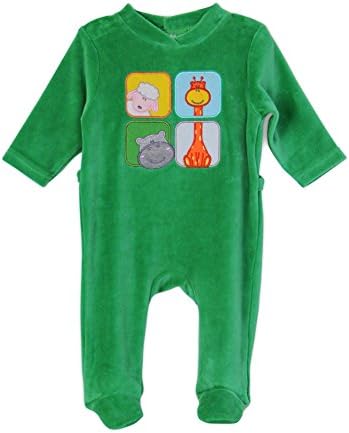 SSNF Baby Boy's Cartoon Spring Jumpsuit Footies Green Size 9M