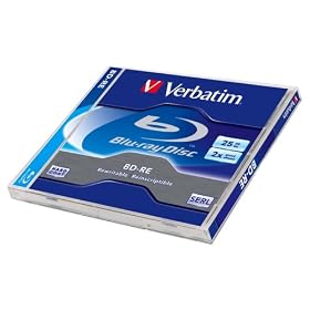 Verbatim 43614 BD-RE Rewritable 25GB Blu-Ray Disc Jewel Case