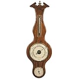 Banjo Barometer Thermometer Hygrometer in Dark Oak by West and Company