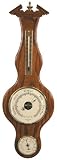 Banjo Barometer Thermometer Hygrometer in Dark Oak by West and Company