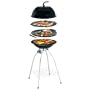 Camp 4 Woki Gasgrillset 50 mbar mit Rost, Wok, Grillplatte & Deckel 91461