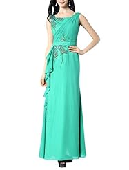Chiffon/Polyester/Spandex Sleeveless Tank Beaded  Mermaid Cocktail Floor Length Natural   Waistline Evening Dress/Homecoming Dress/Prom Dress/Wedding Party Dress  With Ruffles