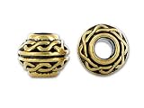 Antique Gold Celtic Large Hole Bead