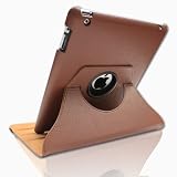 GreatShield Vogue Series 360 Degrees Rotating Leather Case / Folio with built-in Stand and 