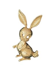 Dazzlers Solid 14k Gold Rabbit Charm Pendant Available in three colors from jewelsberry (weights: 14.2 grams only)
