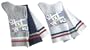 TicTacToe Handlinked Seamless Toe Ribbed Crew Socks , Three-Pack (See Sock Size Chart in Product Description) sizes Child to Adult