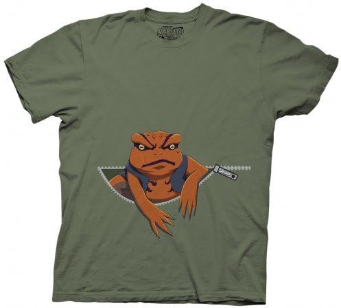 Naruto Gamakichi In Zipper T-shirt (S)