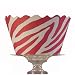 Bella Cupcake Couture Suzy Zebra Pink and White Cupcake Wrapper, Set of 12