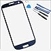 Honbay For Samsung Galaxy S4 SIV i9500 Generic Replacement Front Screen Glass Lens Cover Black(LCD screen digitizer is not included) + Tools (Black)