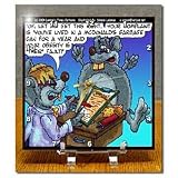 McDonald s Mouse Law Suit - 6x6 Desk Clock