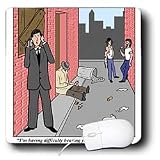 Rich Diesslins Funny General Cartoons - Cell Phone Bad Areas - Mouse Pads