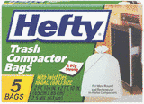 Pactiv Corp 21218 5 Pack Trash Compactor Bag