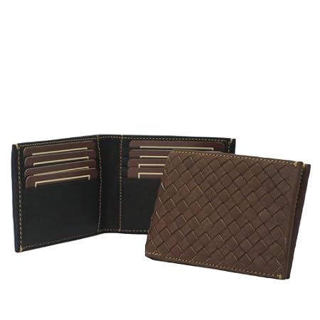Gramme Mesh Leather Wallet Brown