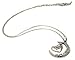 Expression Jewelry I Love You To The Moon and Back Two-Piece Moon & Heart Pendant Necklace | Free 18 Inch Necklace
