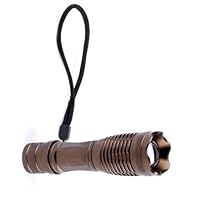 Ostart 1800 Lumen Zoomable CREE XM-L T6 LED Flashlight Torch Zoom Lamp Light - Bronze