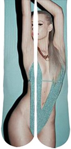 DopeSox Men's Full Print Elite Iggy Azalea Socks One Size (6-12) White