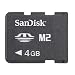 Sandisk 4GB M2 Memory Stick Micro (SDMSM2-4096/004G, Bulk Package)