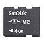 Sandisk 4GB M2 Memory Stick Micro (SDMSM2-4096/004G, Bulk Package)