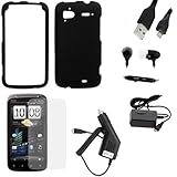 GTMax 6pc Accessory Bundle Kit for T-Mobile HTC Sensation 4G - Combo Set In ....