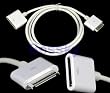 30 PIN Dock Extender Cable Sync Data Charge for Iphone Ipod White