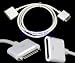 30 PIN Dock Extender Cable Sync Data Charge for Iphone Ipod White