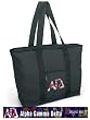 Alpha Gamma Delta Tote Bag Black Deluxe Alpha Gamma - For Travel or Beach Best Unique Gift Ideas for Her, Women, or Ladies