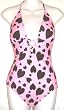 END OF SUMMER SALE Missy Contemporary Swimsuit Pink Hearts
