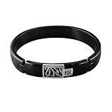 Edward Mirell Designer Black Titanium 1/10 ct. Diamond Bracelet The Chaos Collection