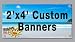 2'x4' Custom Full Color Vinyl Banner Vinyl Signs by SignsinaSnap - Digitally Printed