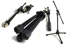 Heavy Duty Microphone Stand: 1/2 Size Boom Mic Stand - all metal