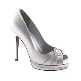  Dyeables Women's Gianna Platform Pump - Silver 