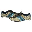 Coach Jayme 12CM Khaki Signature Teal Mermaid Patent Leather Sneaker Shoes A1565 KMD 7