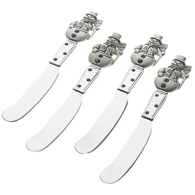 Godinger Holiday Pate Knives, Set of 4 by Godinger