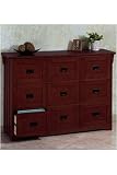 Crftmn Ltr-lgl 9drwr File Chst 9-drawer Macintosh Oak