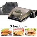 Lagrange - 019622 - Gaufrier Premium® Gaufres + Gaufrettes + Croque monsieur
