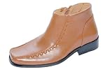 BROWN BEAUTY ALL PREMIUM LEATHER UPPERS ANKLE HIGH SHOE for Men. RICH PREMIUM SMOOTH ALL LEATHER BROWN Designer SHOES of GIORGIO BACCINI style#1868 by AMERICAN SHOE FACTORY