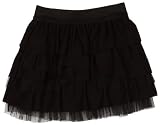 Amy Byer Girls 2-6x Shirred Tiered Skirt With Mesh Detail