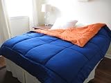 Blue/Orange Reversible Comforter - Twin XL