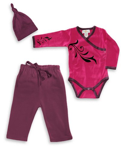 Head-To-Toe Yoga Pant Baby Gift Set – Raspberry Swirl