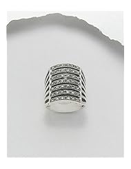 Marcasite Ring In 92.5 Sterling Silver
