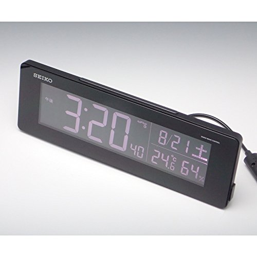 New SEIKO CLOCK LCD Digital Radio Alarm Clock Black DL205K Japan eBay