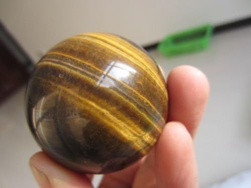 AAA 45mm Natural Tiger's Eye quartz crystal sphere ball + stand