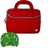 Assorted Color Acer Aspire One 8.9-inch 10-inch Acer AOA150 Carrying Case Glove + Bestpricecenter Mouse Pad (Red with Handle)