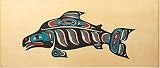 Alaska Smokehouse 16 oz Natural Smoked Salmon in Three Color Fish Wood Box