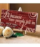 Wedding Gifts - Personalized All Because . . . Canvas