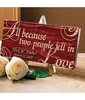 Wedding Gifts - Personalized All Because . . . Canvas