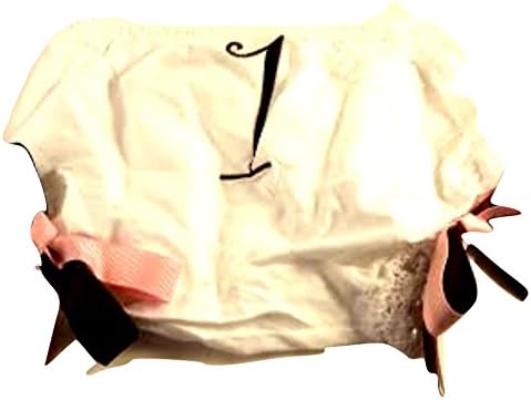 Toddler Baby Bloomers 1st 2nd White Birthday (medium, Medium White Brown Pink Number 1)