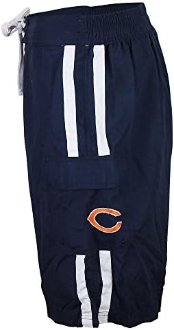 NFL Team Logo Classic Swim Trunks (Chicago Bears, Medium)