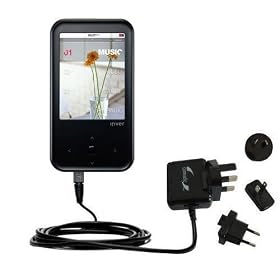 International Wall Home AC Charger for the iRiver S100 - uses Gomadic TipExchange Technology